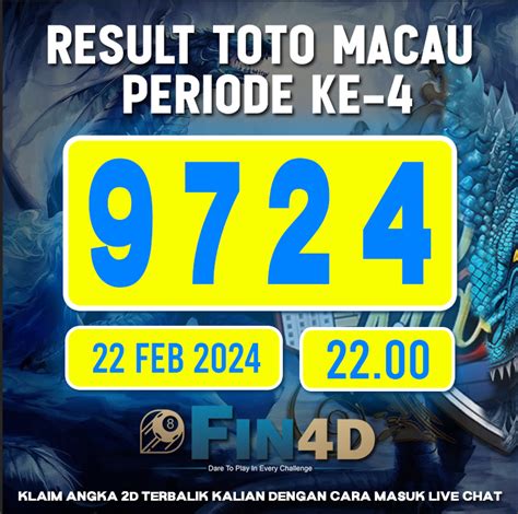 result macau 4d|Data Toto Macau 2024 » Keluaran Result Macau 4D.